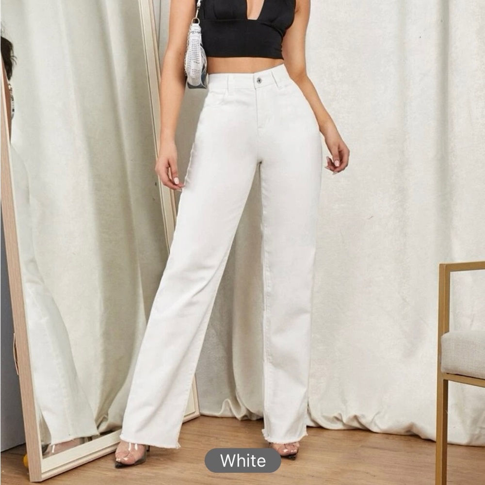 Women’s White Boyfriend Jeans